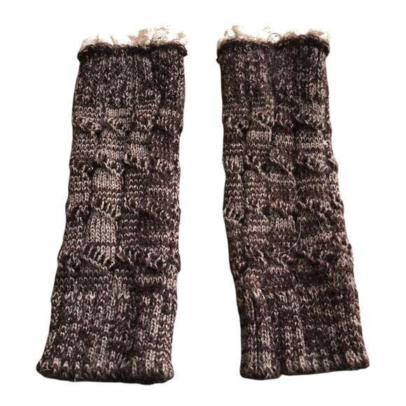 If Collection Leg Warmers Knitted Crochet 100% Acrylic Button Detail 2 Pairs - Picture 13 of 15